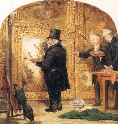 William Parrott J M W Turner at the Royal Academy,Varnishing Day oil painting image